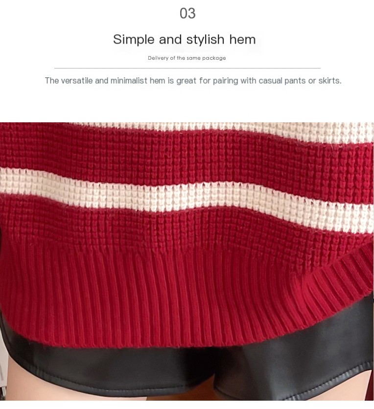Korean style pullover texture