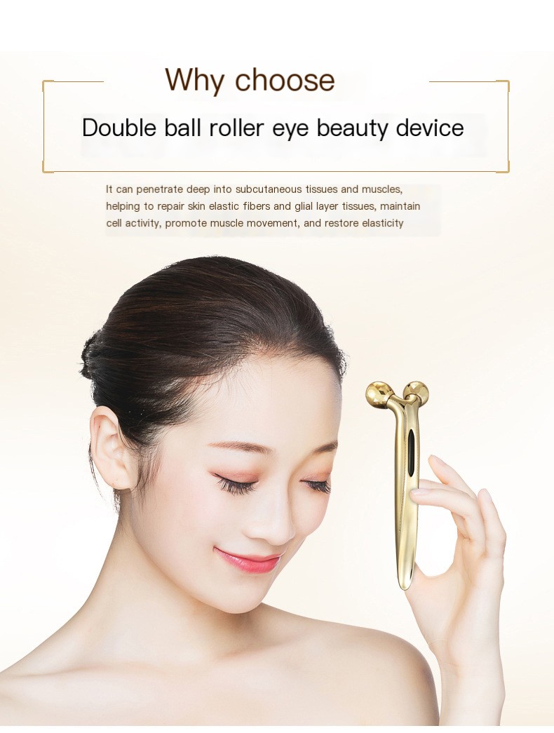 Mini 3D Facial Massager Gold