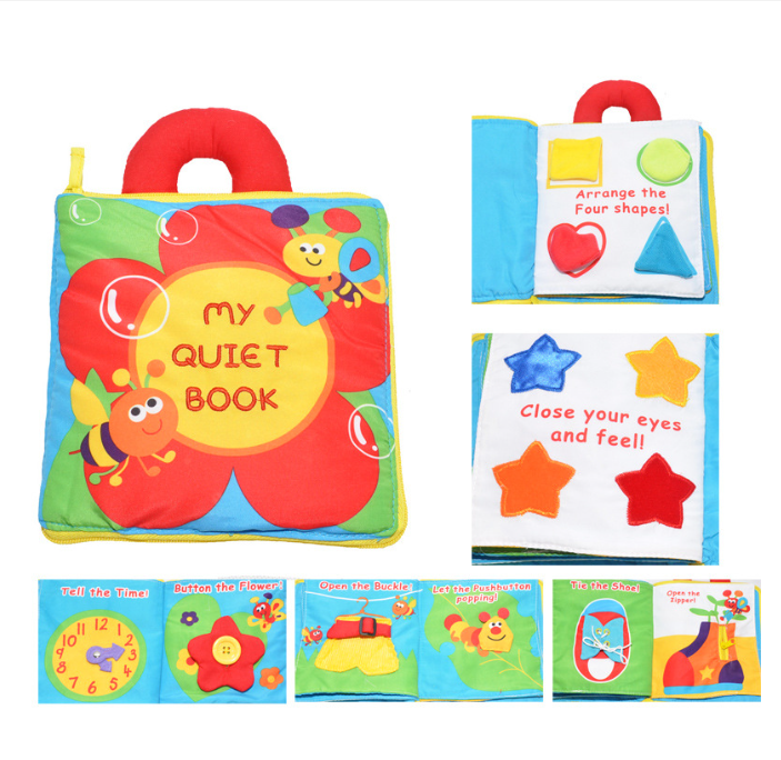 Baby Cloth Book - Colorful Design