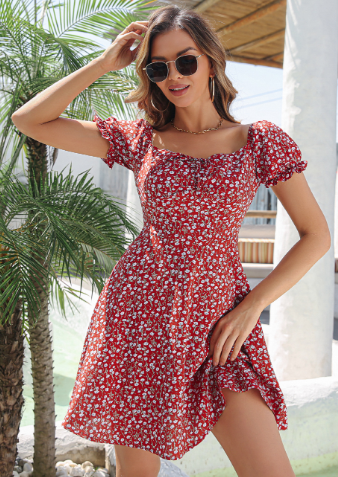 Printed Dress Image 4