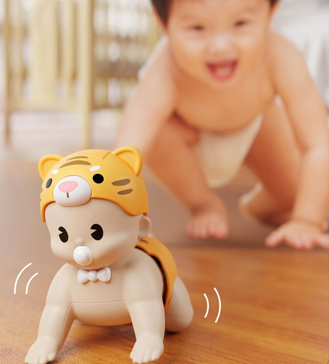 Happy child with toy