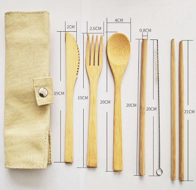 Bamboo Cutlery Set Image 3