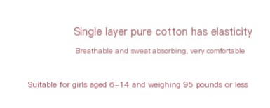 Girls Sports Casual Cotton Camisole Bra - Pink
