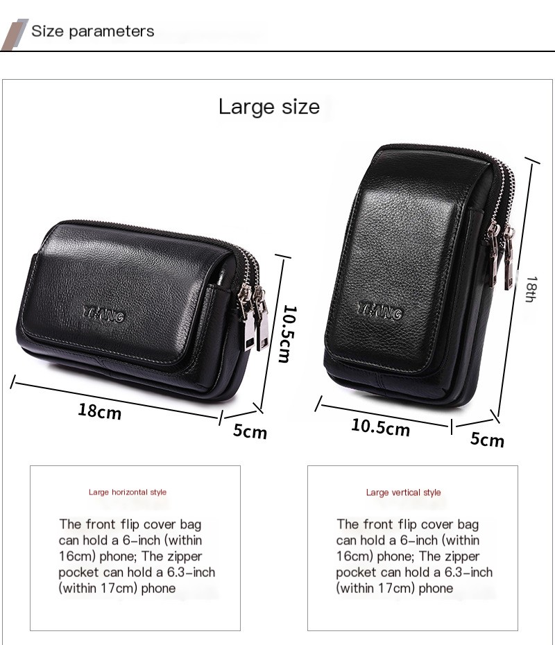 Genuine Leather Waist Bag Image 1
