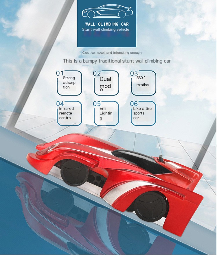 Wall Climbing Remote Control Car 6