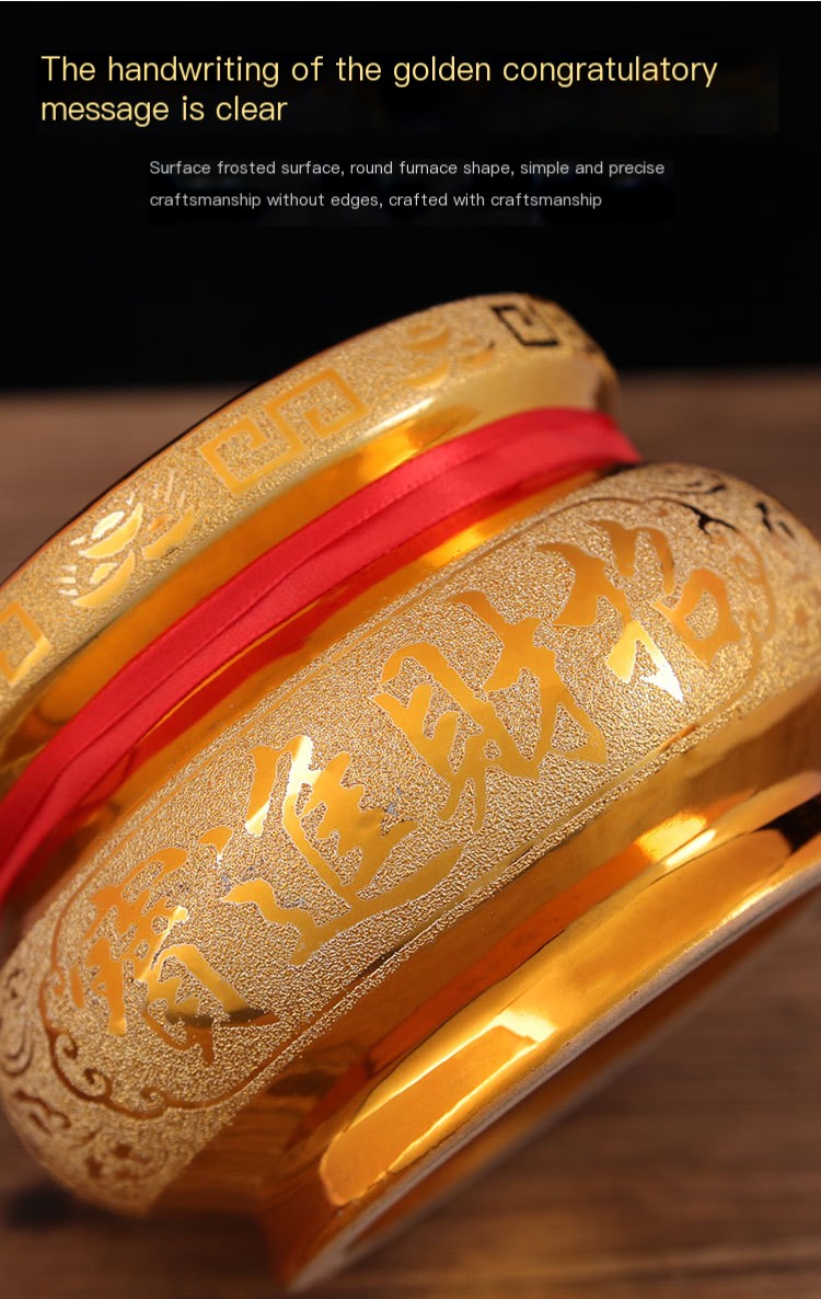 Ceramic Sand Gold Incense Burner with Incense