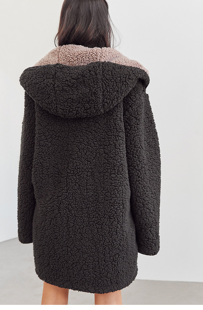 Women Terry Double Sided Lazy Coat - Detail View