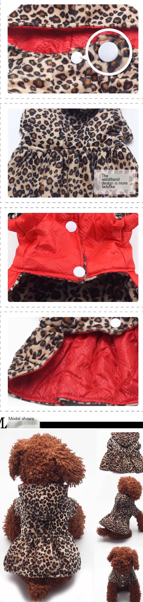 Reversible Leopard Print Dog Dress
