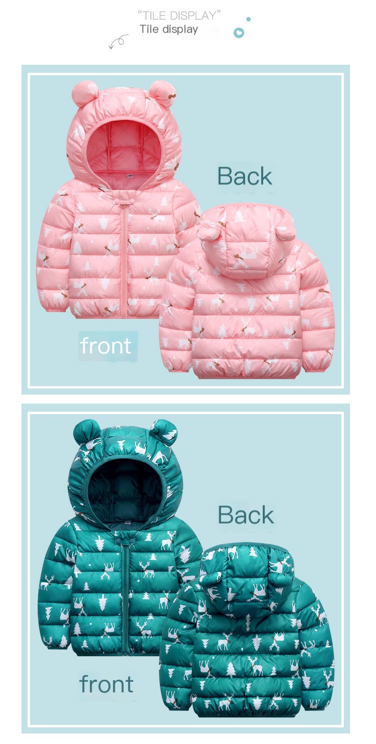 Children's Down Cotton Jacket Navy