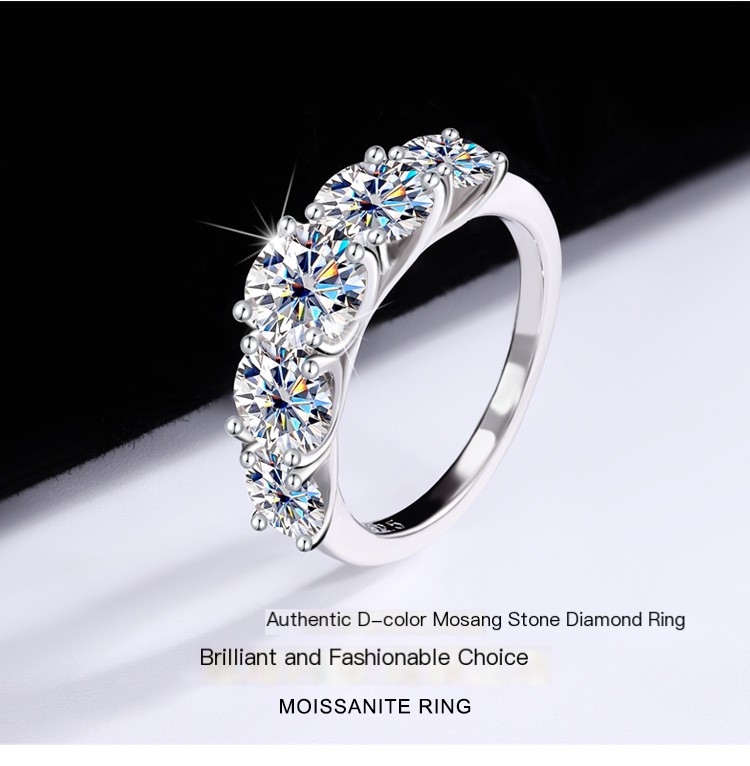 Moissanite Ring Image 4
