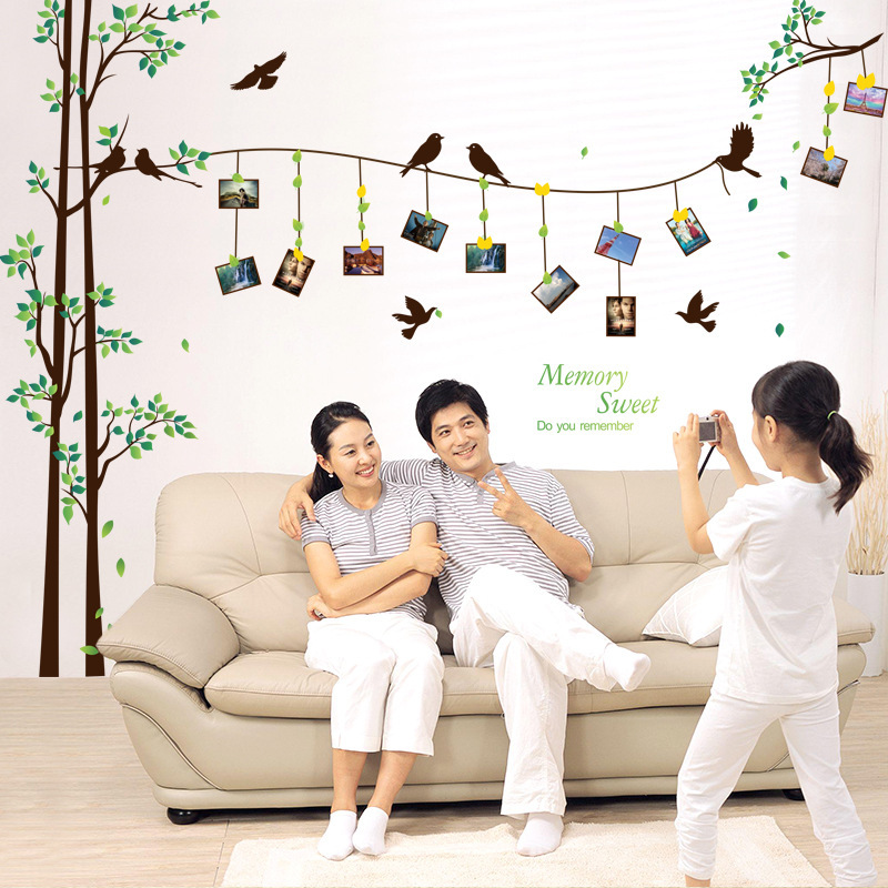 Bird Photo Tree Wall Stickers