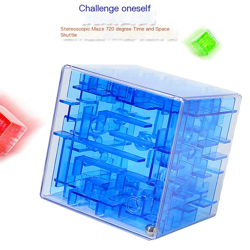 3D Maze Ball Blue