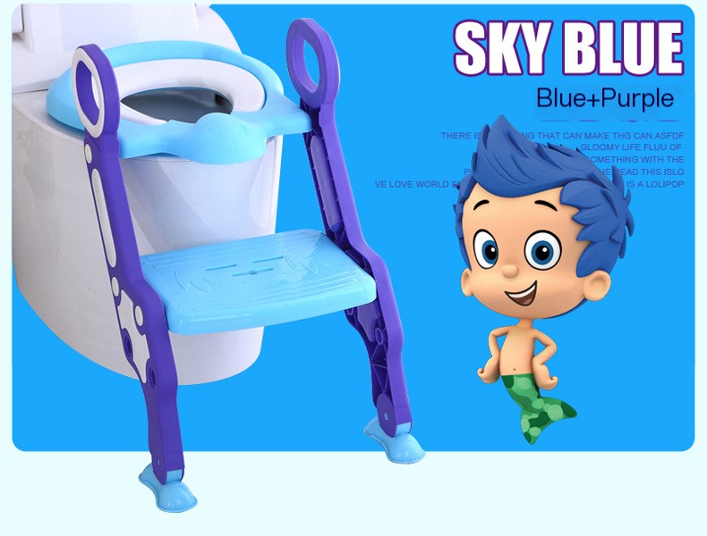 Children's Step Toilet Seat in use