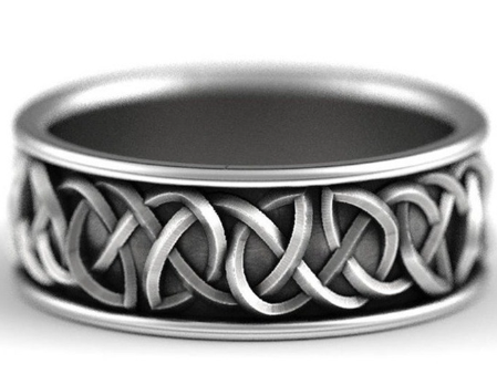 Retro Wolf Ring Image 1