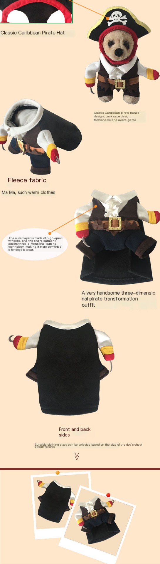 Pirate Dog Costume