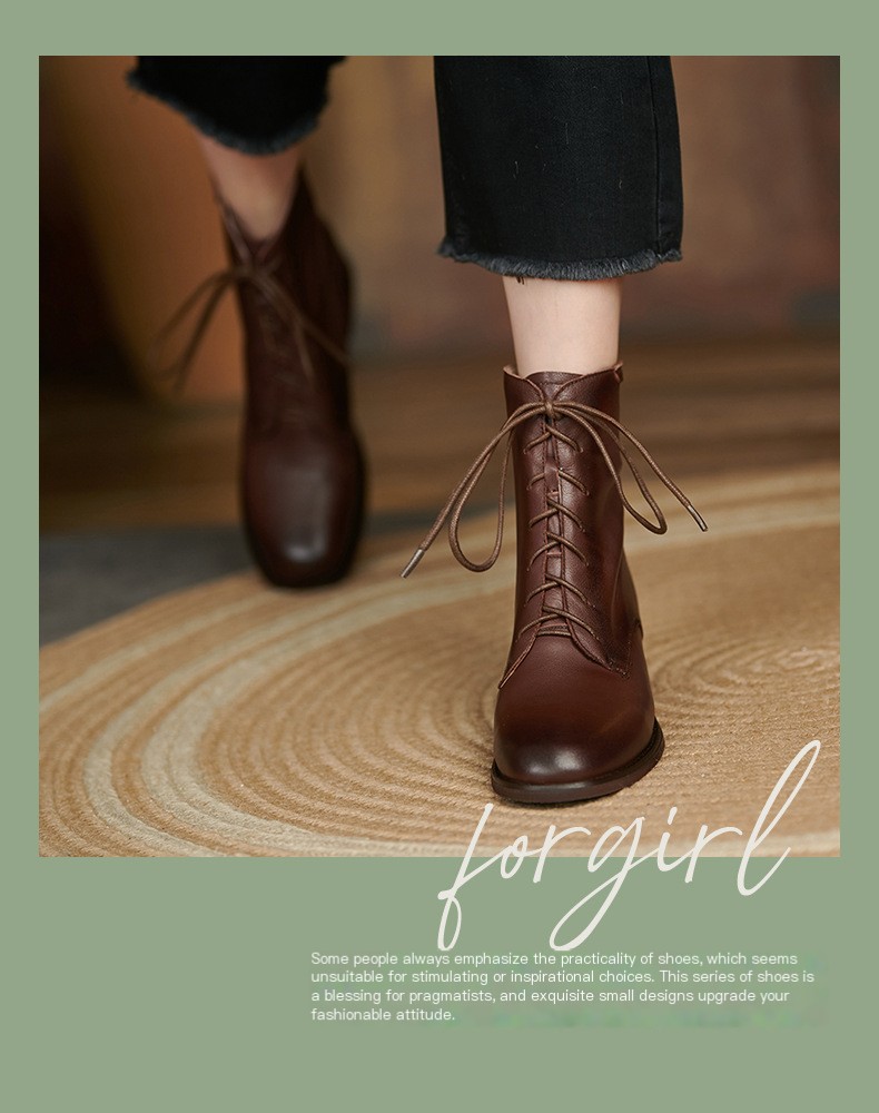 Brown Slimming Martin Boots 1