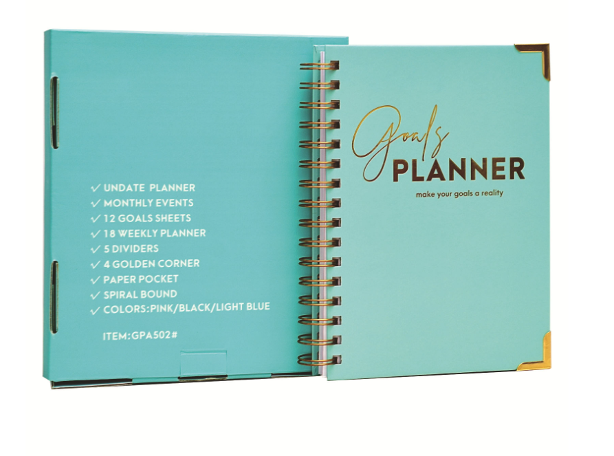 Sky Blue A5 Agenda Planning Notebook