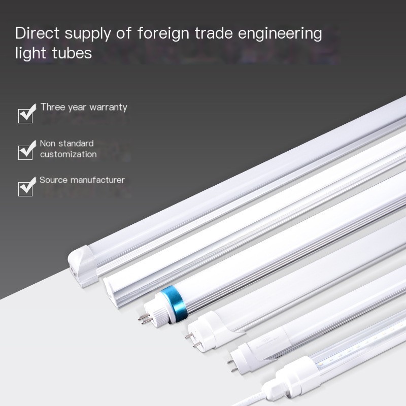 led tube fluorescent lamp t8t5t6 integrated aluminum plastic tube 18W factory textile tube commercial lighting warehouse image