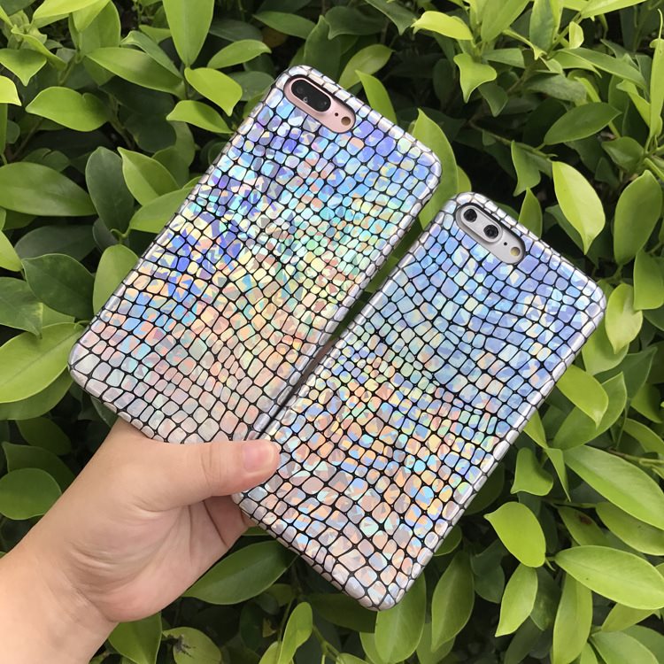 Laser Crocodile Leather Pattern Silicone Case