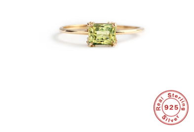 S925 Silver Opal Ring Image 1
