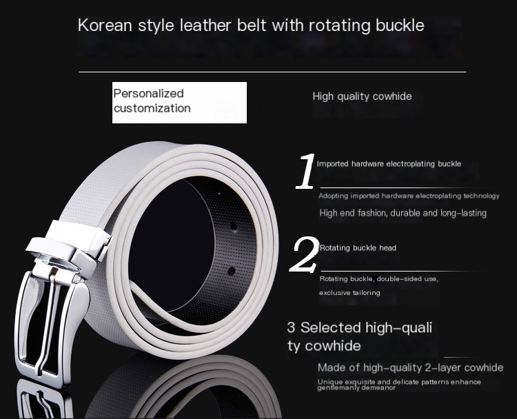 Reversible Leather Belt 2
