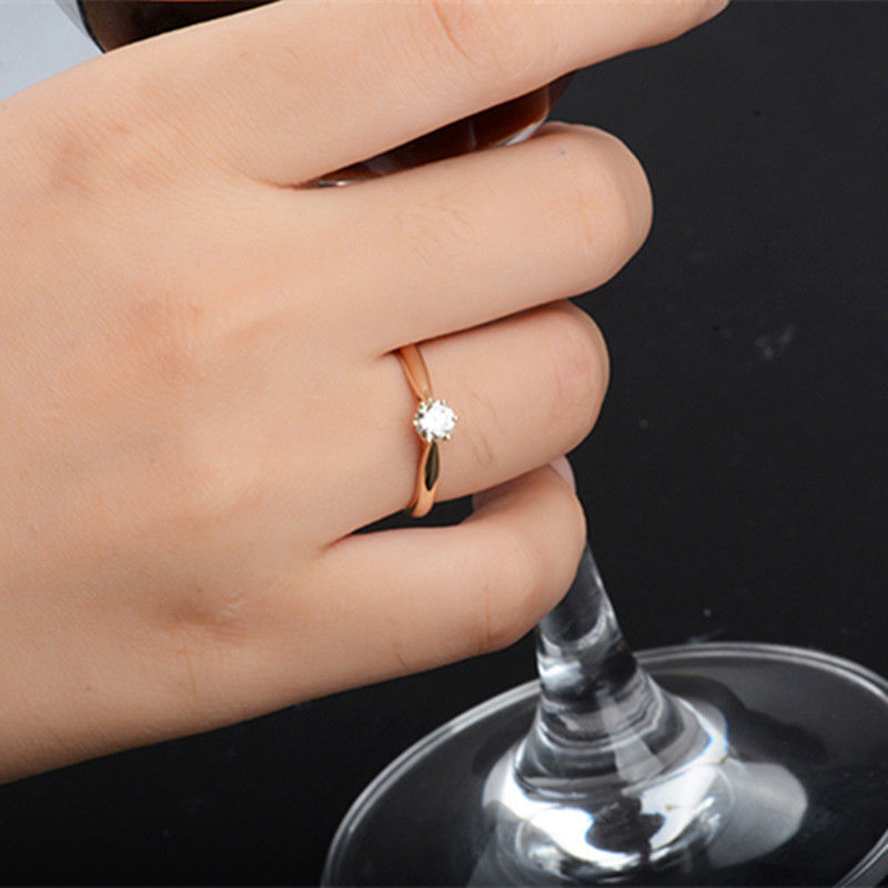 Platinum-Plated Diamond Ring 7