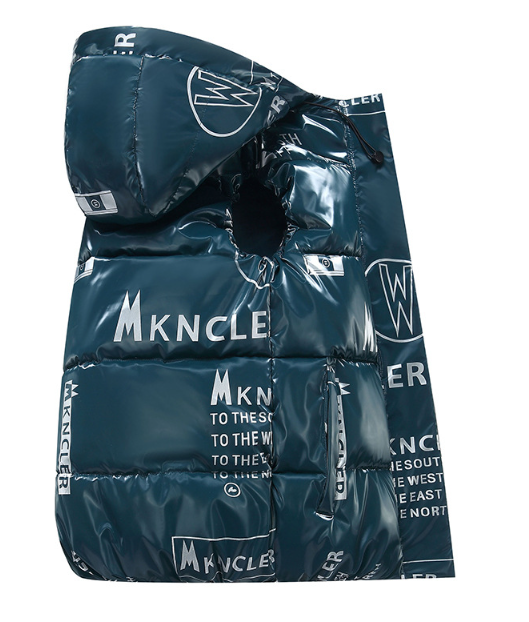 2023 new vest fashion autumn and winter W printed cotton waistcoat parent-child suit children's medium and large children's vest