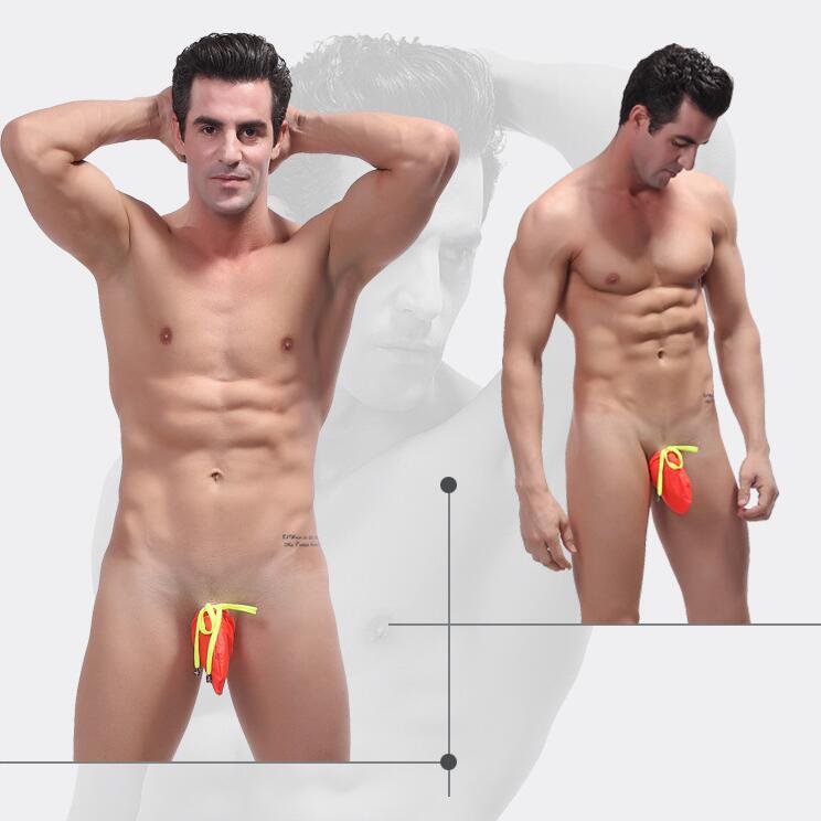 Hot Mens Penis Sheath Sexy Thong Underwear Wrapped Penis Lace Up Solid Bulge Pouch Lingerie Swimwear Uniform Temptation image