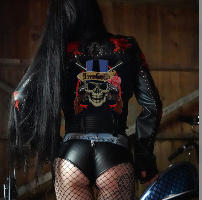 Dark Vintage Motorcycle Jacket 2
