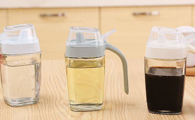 Transparent Anti-Slip Soy Sauce Bottle Oil Pot