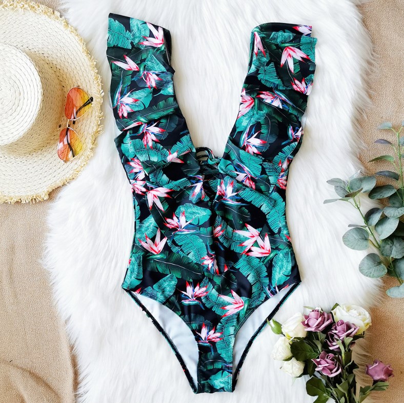 One Piece Bikini Back View
