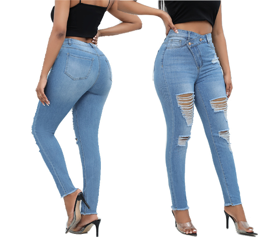 Stretchy Ripped Skinny Jeans - Image 4