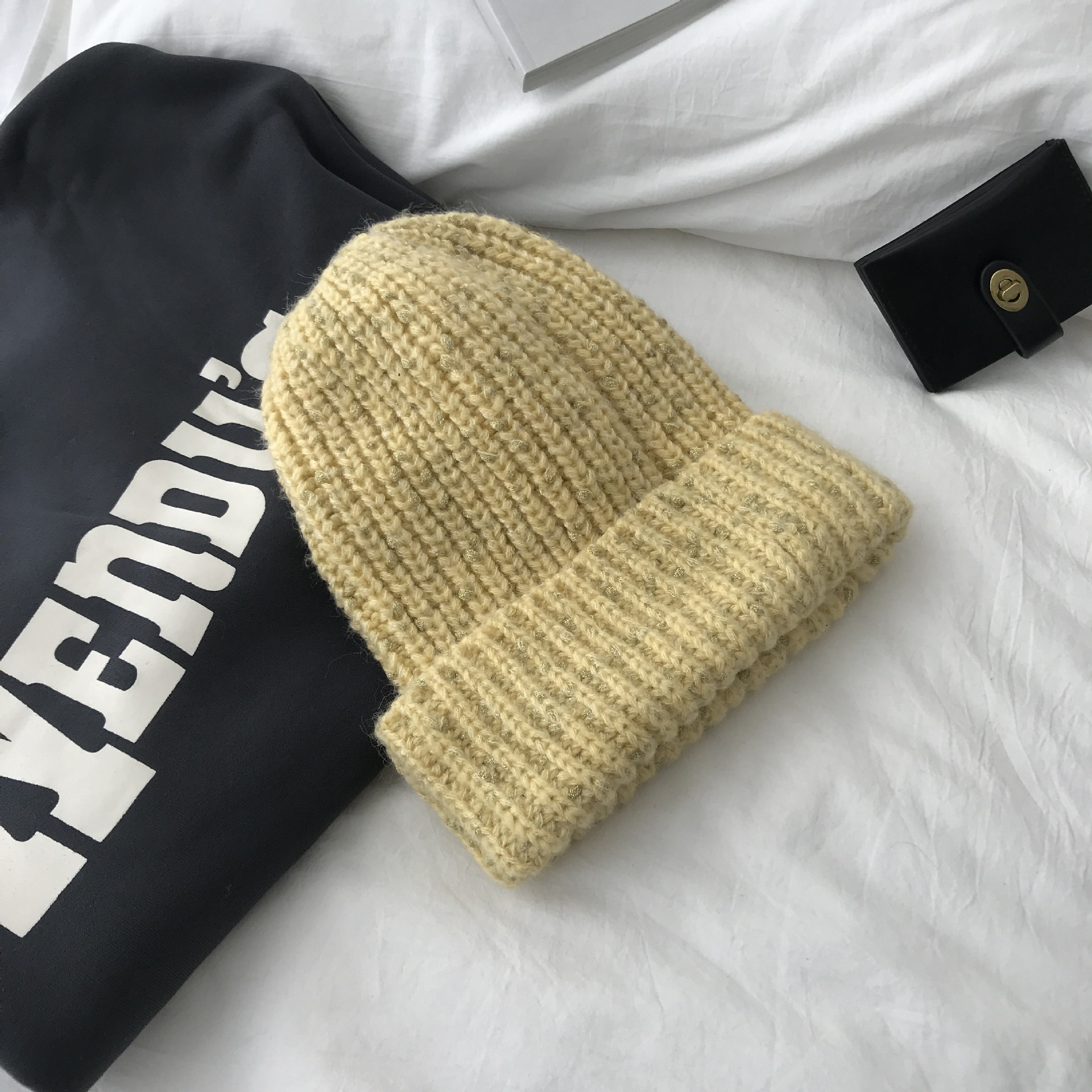 Knitted Hat Light Green