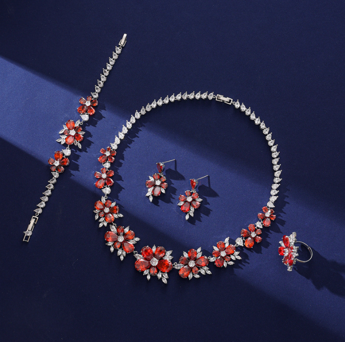 Floral Jewelry Set Image 5