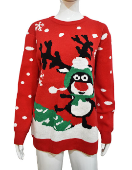 Ou Men's Little Deer Christmas Sweater Image 4
