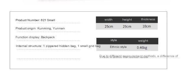 Ethnic Style Chinese Original Backpack