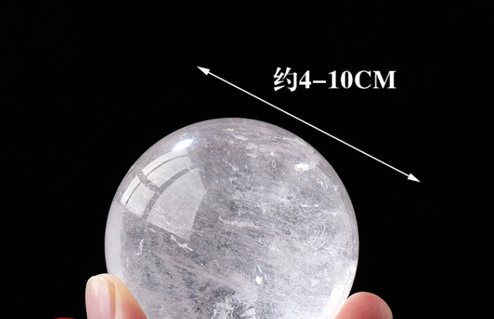 Natural Clear Quartz Crystal Ball