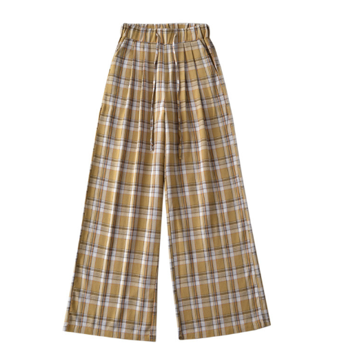 Wide-leg plaid pants image 2