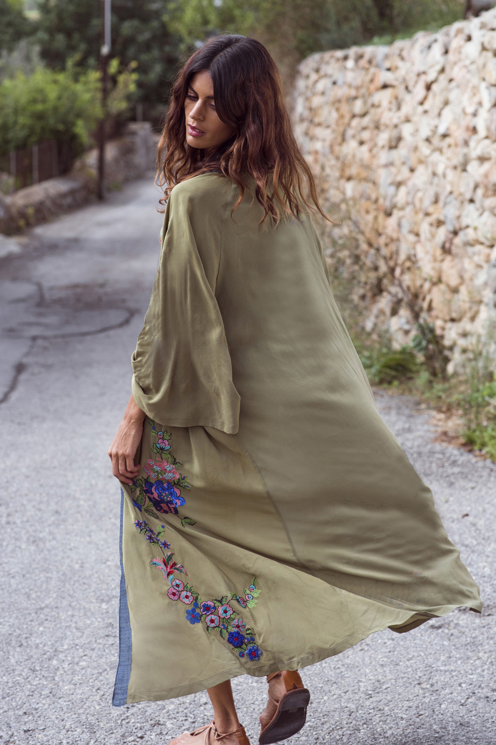 Embroidered Flower Dress Image 3