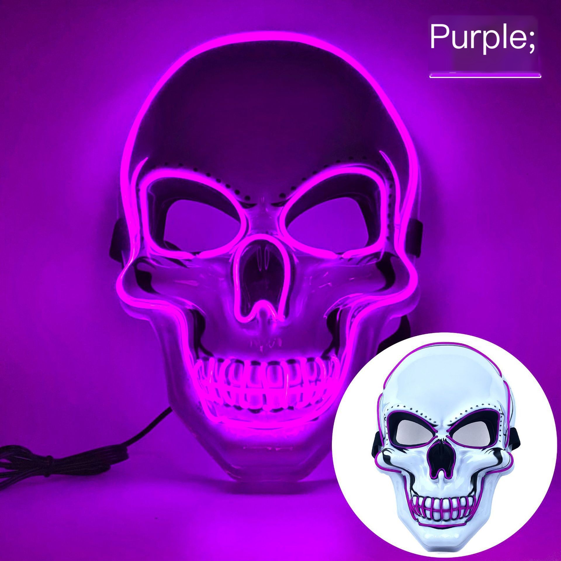LED Skull Mask Color Variation