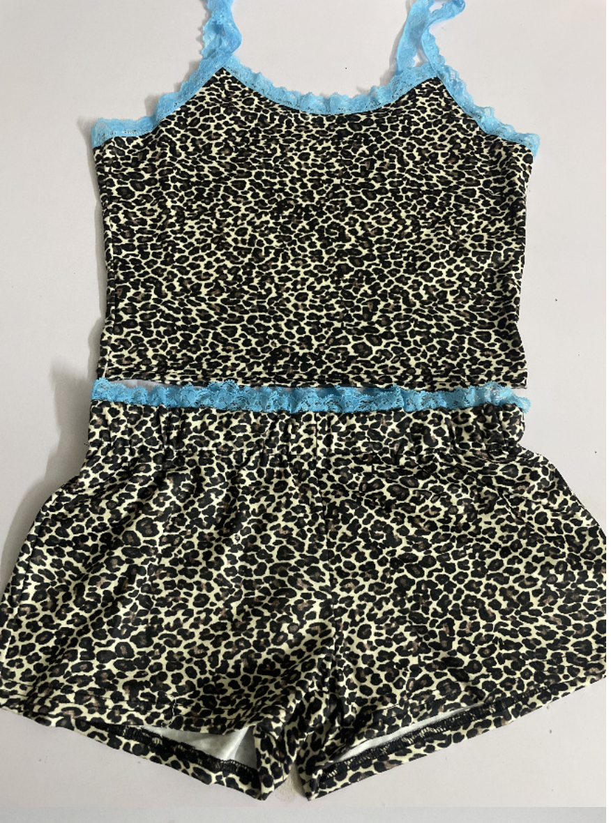 90s Rave Leopard Print Set Image 2