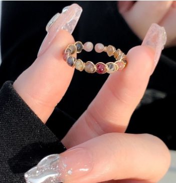 Women's Fashion Casual Multi-treasure Beaded Ring 3