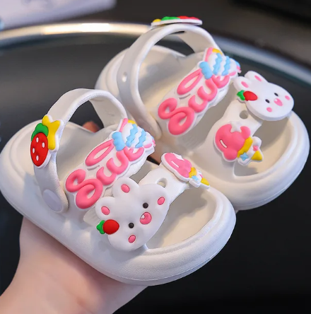 Anti-slip cartoon little girl baby girl beach outdoor children's sandals boy image