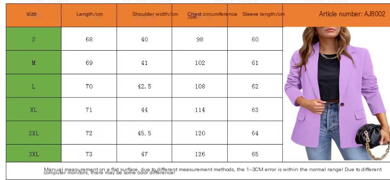 Elegante Formele Ol Suit Blazer