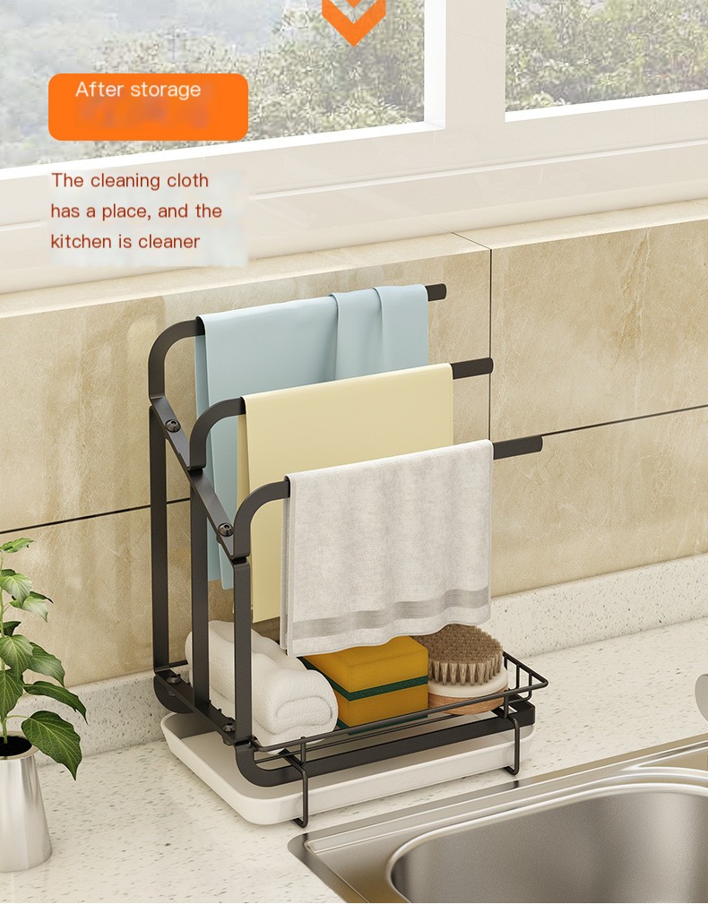 Kitchen Rag Storage Rack