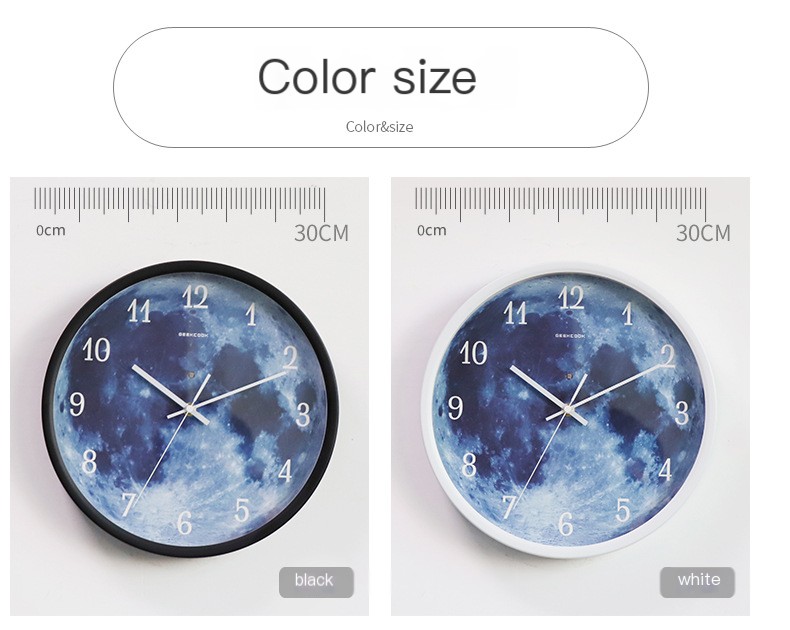 GeekCook LED Wall Clock - Elegant Colors