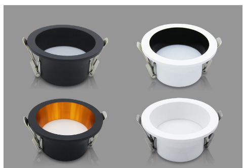 LED anti-glare downlight aluminum narrow border aisle kitchen Hotel ultra-thin embedded ceiling headless light Wholesale image