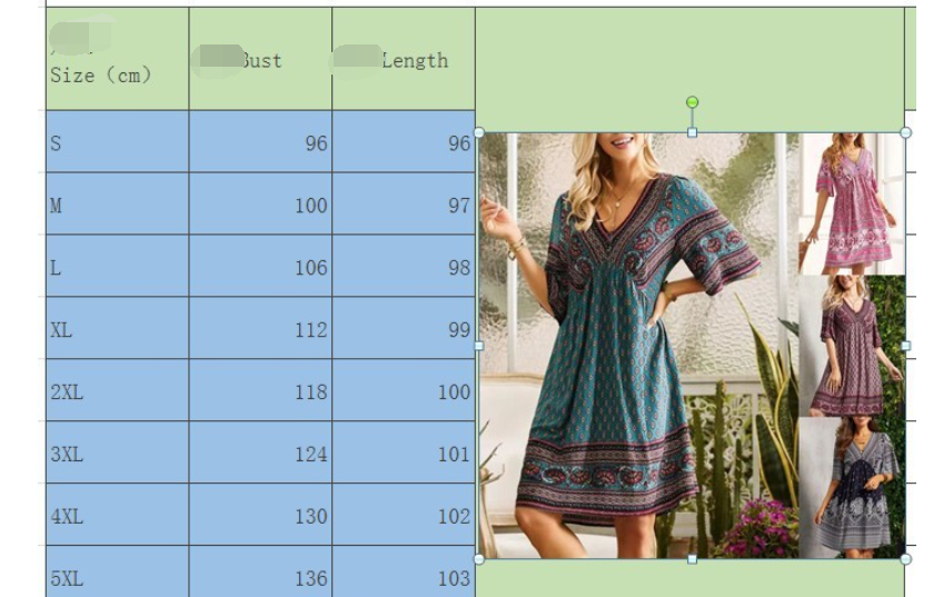 Printed Flower Dress Image 1