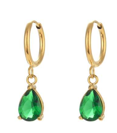 Elegant design of Crystal Hoop Earrings