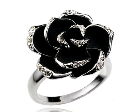 Camellia Earring, Necklace, and Ring Set